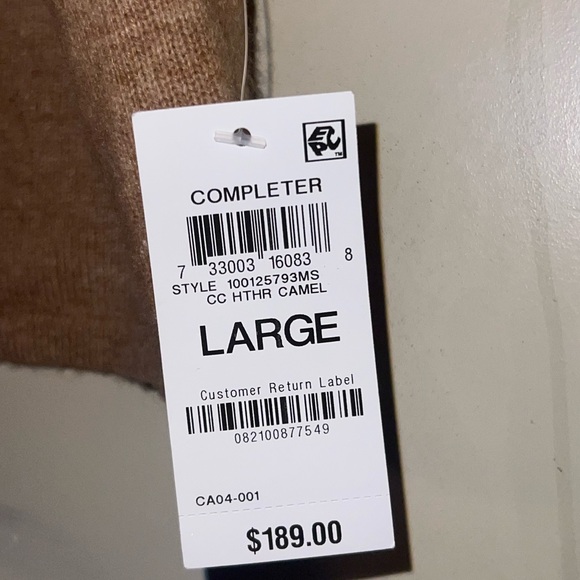 NWT CHARTER CLUB LUXARY 100% Cashmere SIZE LARGE - Picture 7 of 7